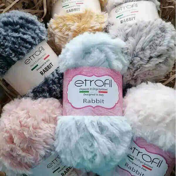 Etrofil Rabbit imitatiebont garen-Wit-70111 - Hobbygaren