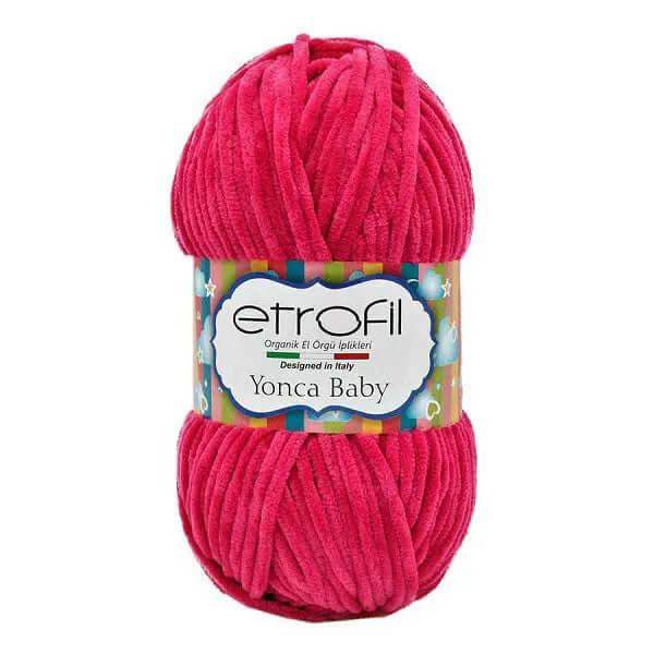 Etrofil Chenille Garen-Fuchsia 70320 - Hobbygaren