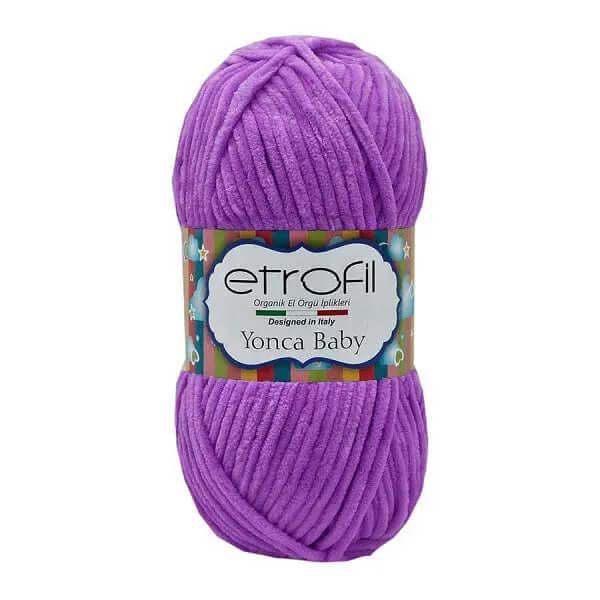 Etrofil Chenille Garen-Paars 70608 - Hobbygaren