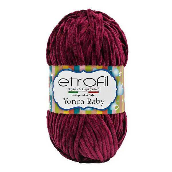 Etrofil Chenille Garen-Aubergine 70609 - Hobbygaren
