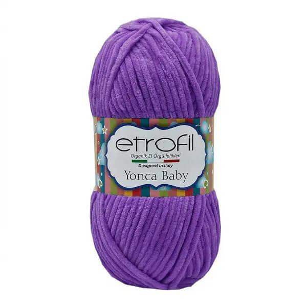 Etrofil Chenille Garen-Donker Paars 70610 - Hobbygaren