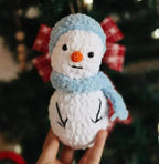 Etrofil Chenille Garen, Velvet garen 3mm, sneeuwpopje van hobbygaren.nl