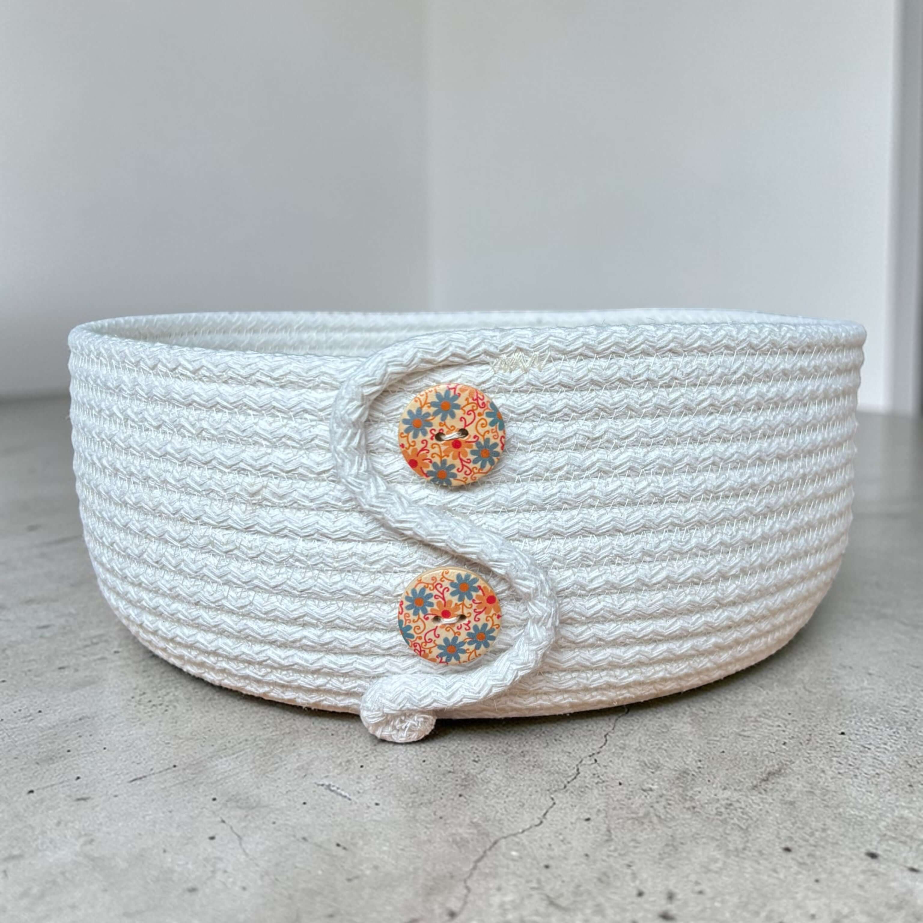 Opbergmand Ecru – Ø25 cm Scandinavische stijl