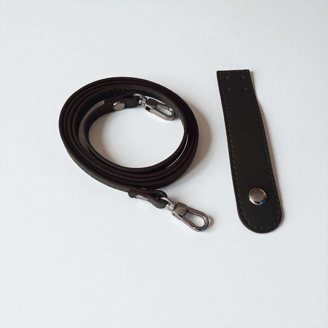 Leren Schouderband voor Handtas – 125 cm x 1 cm Bruin