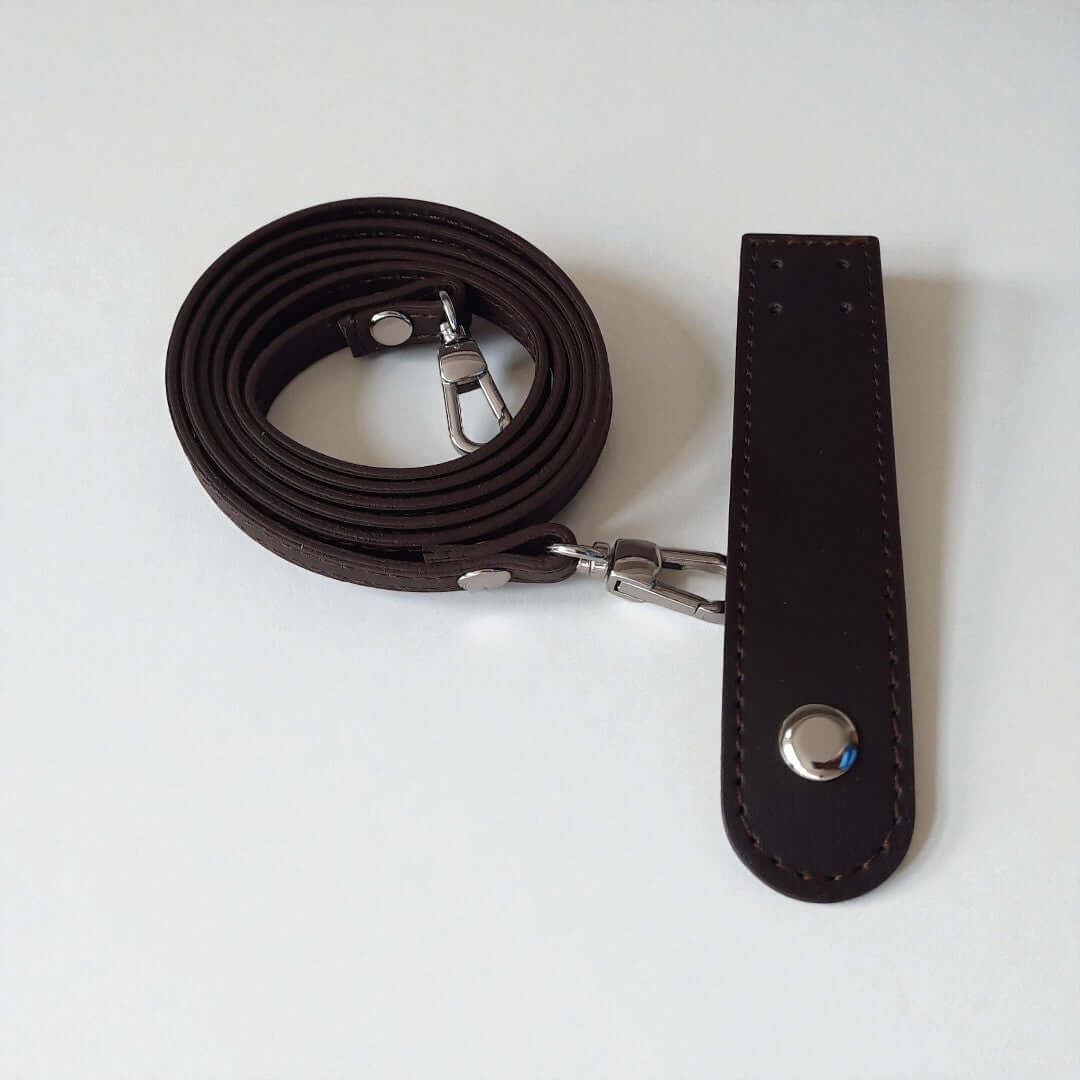 Leren Schouderband voor Handtas – 125 cm x 1 cm Bruingroen