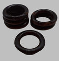 Houten Ringen voor DIY en Decor -Donker Bruin - 3,5cm - Hobbygaren