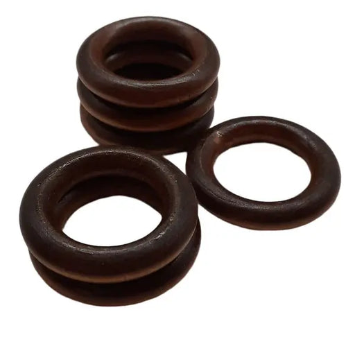 Houten Ringen voor DIY en Decor -Donker Bruin - 4,5cm