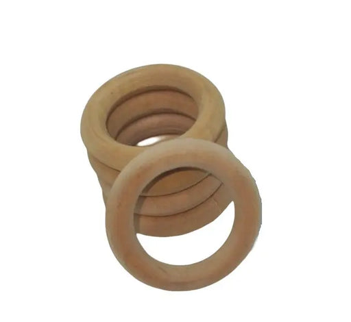 Houten Ringen voor DIY en Decor -Naturel kleur-3cm