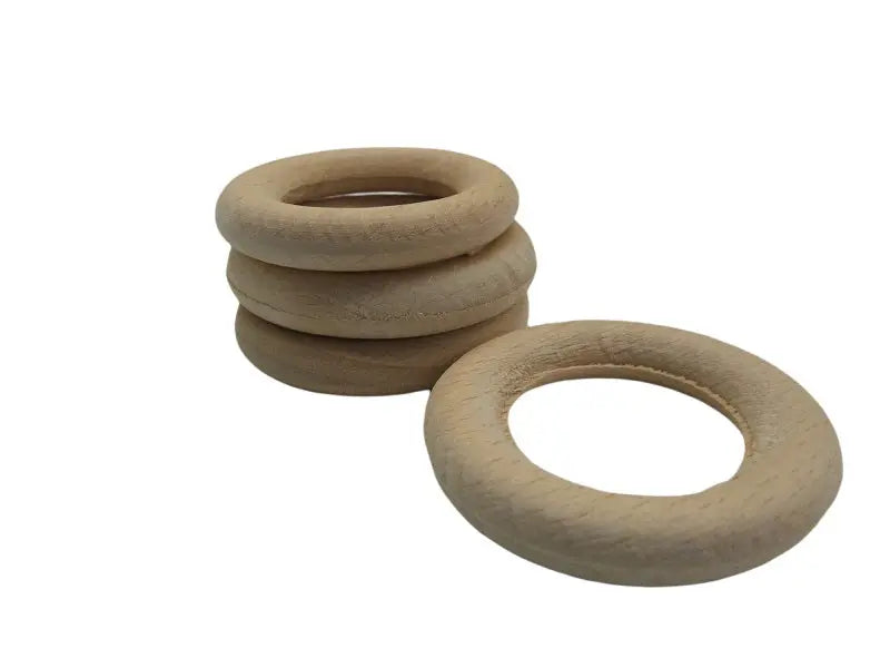 Houten Ringen voor DIY en Decor -Naturel kleur-5cm