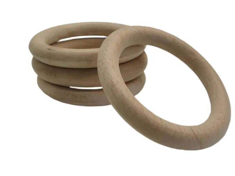 Houten Ringen voor DIY en Decor -Naturel-6,5cm - Hobbygaren