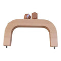 Houten Tas Frame Caramel - Hobbygaren
