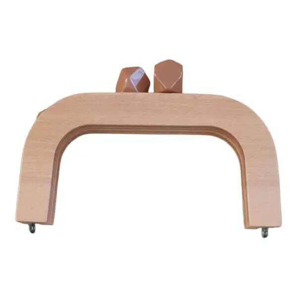 Houten Tas Frame Caramel - Hobbygaren