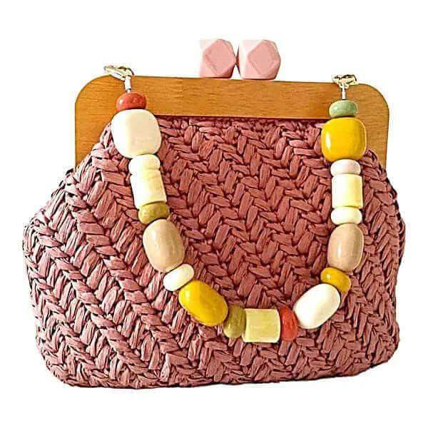 Houten Tas Frame Caramel - Hobbygaren