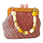 Houten Tas Frame Caramel - Hobbygaren