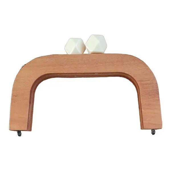 Houten Tas Frame Geel - Hobbygaren