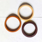 Ronde Houten Tashengsels – Ø 13 cm (Set van 2)