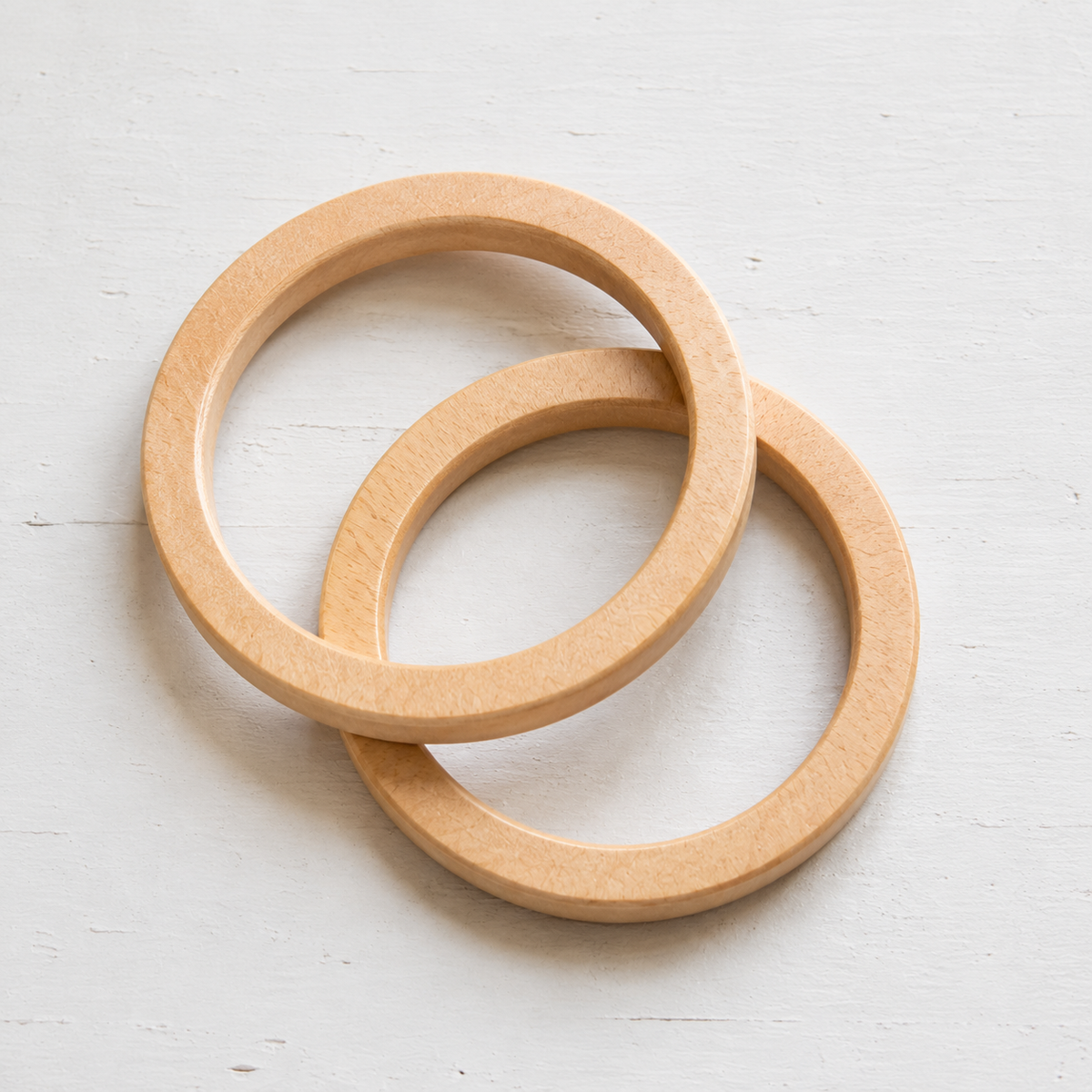 Ronde Houten Tashengsels – Ø 13 cm (Set van 2)