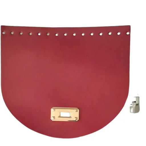 Leren Tasflap met Sluiting - 22x19cm-Rood. Deze flap met draai sluiting is de Finishing touch voor je tas.