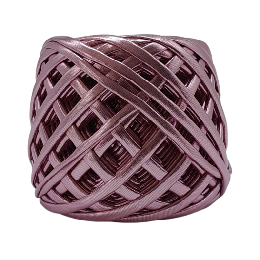 Roze Lintgaren Metaliclook van Cafuné. Verkrijgbaar bij hobbygaren.nl 