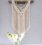 boho macrame muurhanger gemaakt met cafune lux macrame garen 3mm