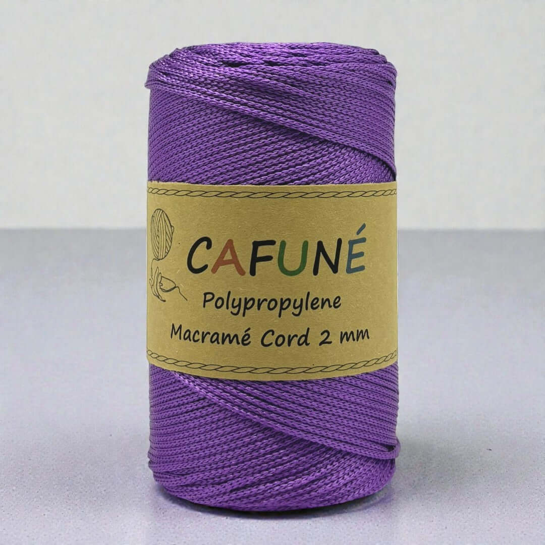 Cafuné Polypropylene Macrame Cord 2mm -Lavender