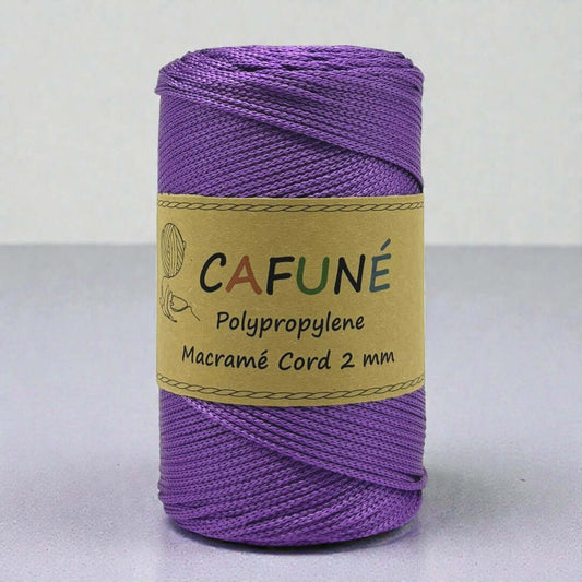 Cafuné Polypropylene Macrame Cord 2mm -Lavender