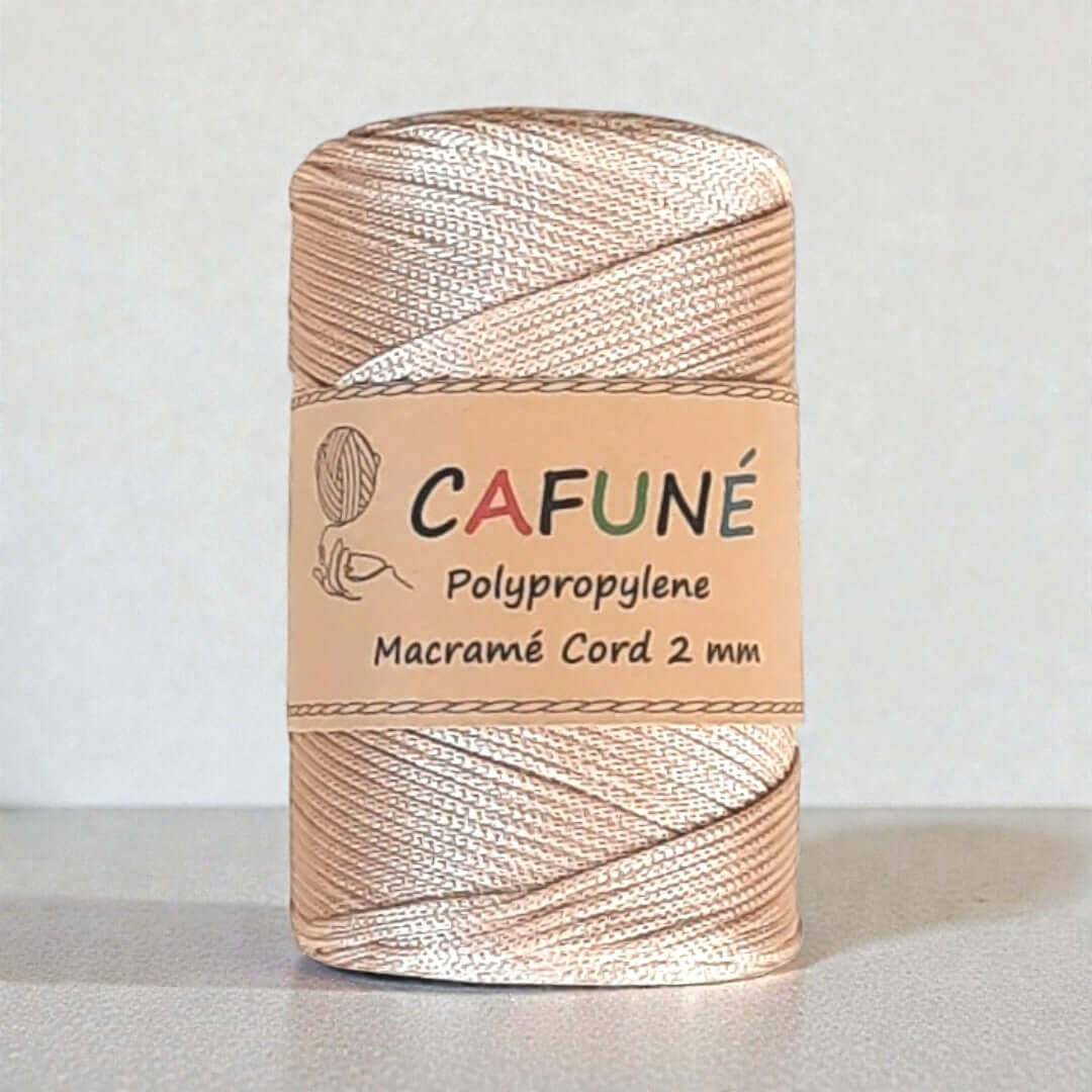 Cafuné Polypropylene Macrame Cord 2mm -Latte