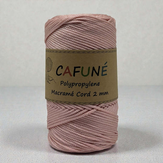 Cafuné Polypropylene Macrame Cord 2mm -Powder