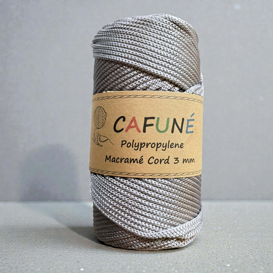 Polypropylene Macrame Cord 3mm-Silver
