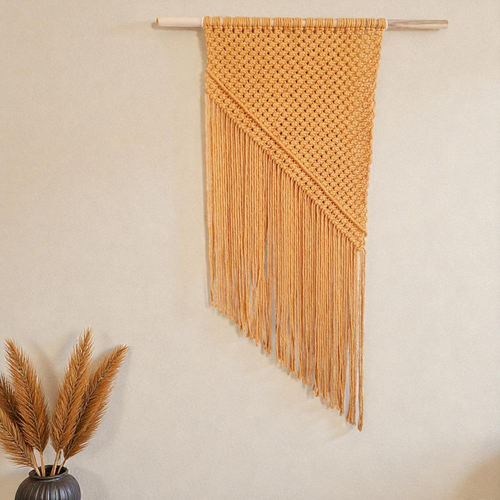 Macramé Wandkleed DIY Pakket – Anne  – Oker