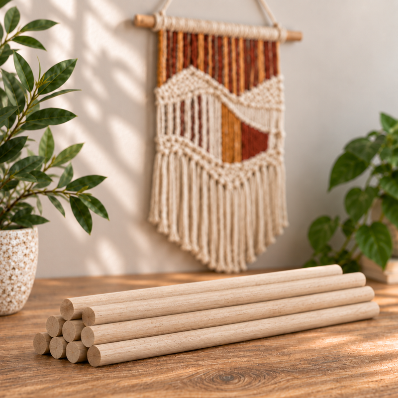 Houten Macramé Stok