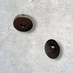 Magneetsluiting voor Tassen Rond 18mm Zilver - Hobbygaren