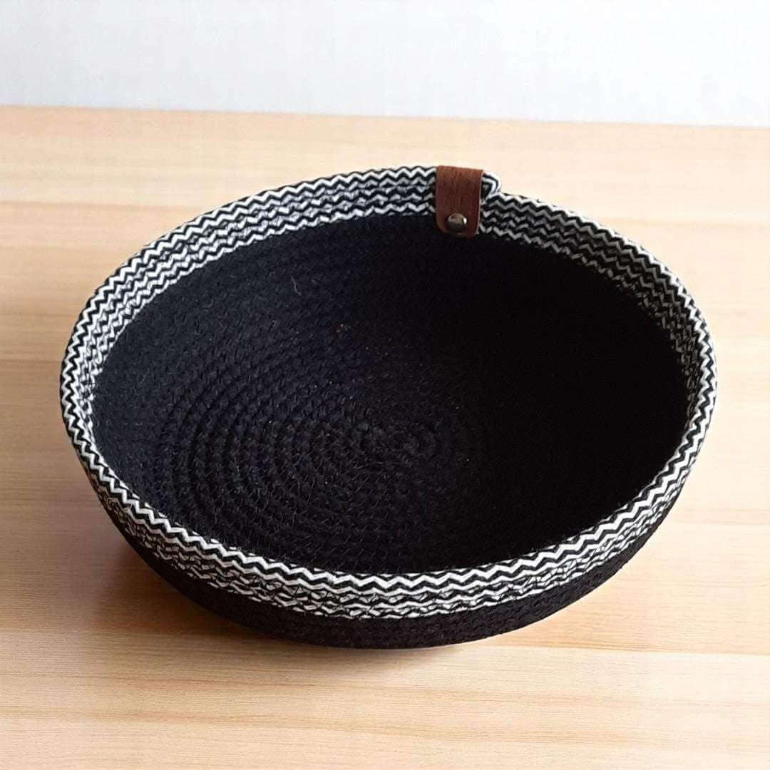 Mandjes – Zwart - Zwart/Wit Set van 2 - Hobbygaren