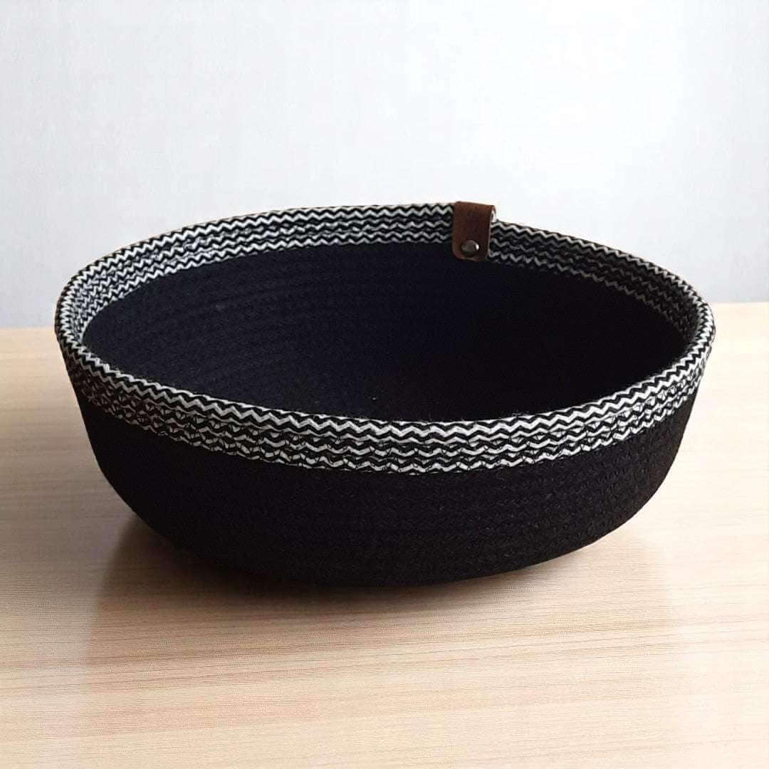 Mandjes – Zwart - Zwart/Wit Set van 2 - Hobbygaren