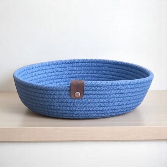 Mandjes – Antiek Blauw Set van 2