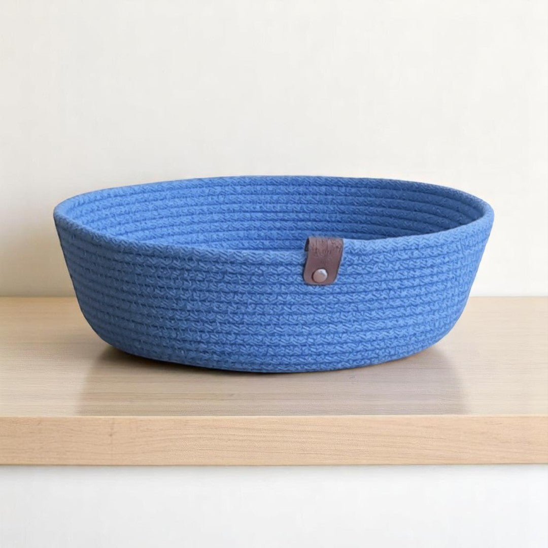 Mandjes – Antiek Blauw Set van 2