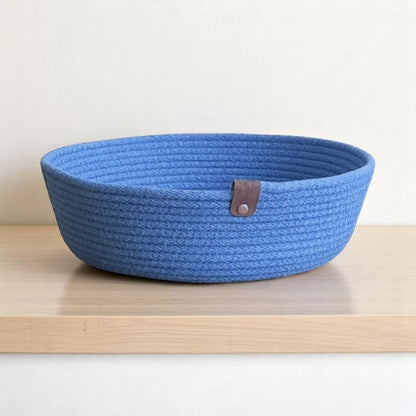Mandjes – Antiek Blauw Set van 2