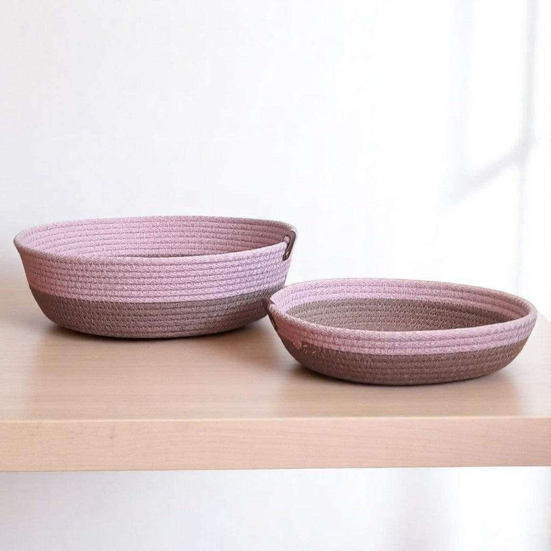 Mandjes – Oudroze Milky Coffee Set van 2 - Hobbygaren