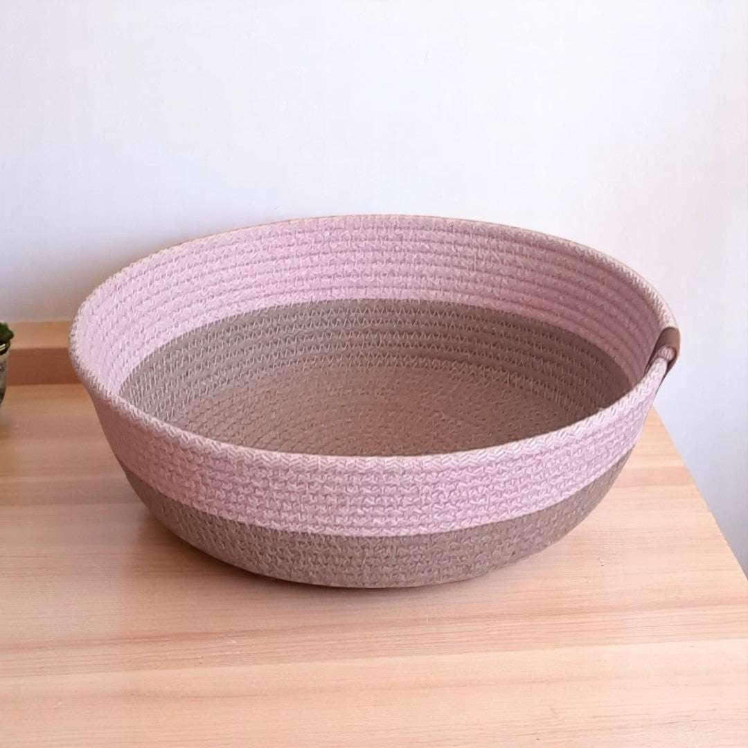 Mandjes – Oudroze Milky Coffee Set van 2 - Hobbygaren