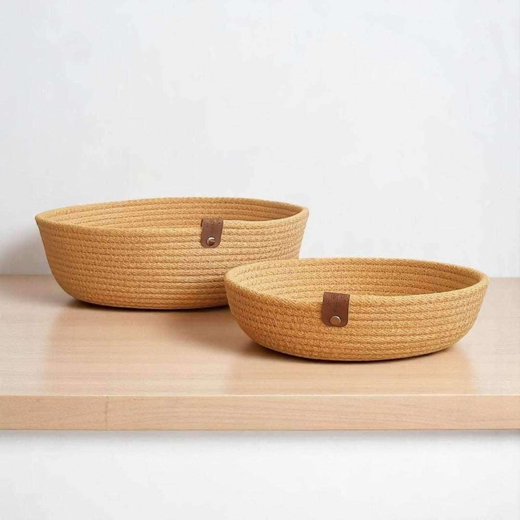 Mandjes – Oker | Set van 2 - Hobbygaren