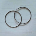 Metalen Tas Handvatten Rond Metaal Zwart 12cm - Hobbygaren