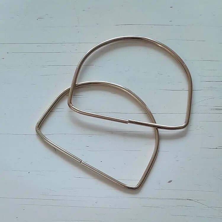 Metalen Tas Handvatten - D-Vorm - Goud - Hobbygaren