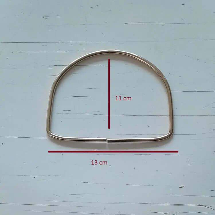 Metalen Tas Handvatten - D-Vorm - Goud - Hobbygaren