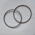 Metalen Tas Handvatten Rond Metaal Zwart 15cm - Hobbygaren