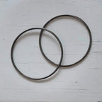 Metalen Tas Handvatten Rond Metaal Zwart 15cm - Hobbygaren