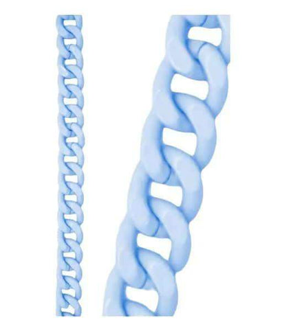 Metalen Tas Ketting - Zacht Blauw - Hobbygaren