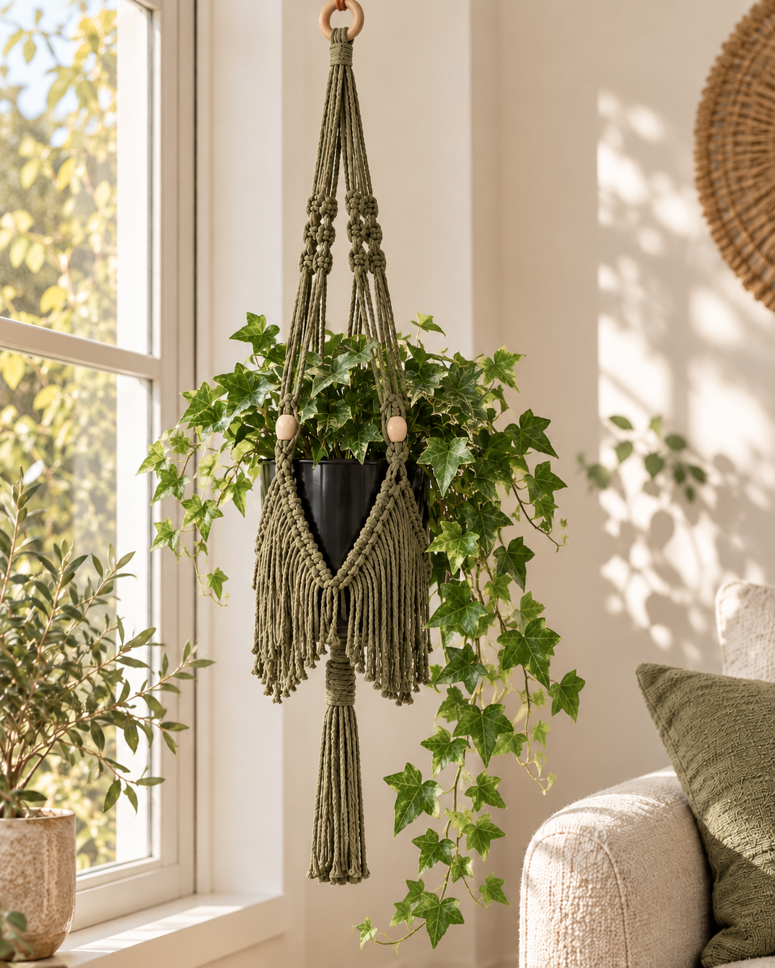 DIY Macramé Pakket Plantenhanger Fringe | Boho Wanddecoratie