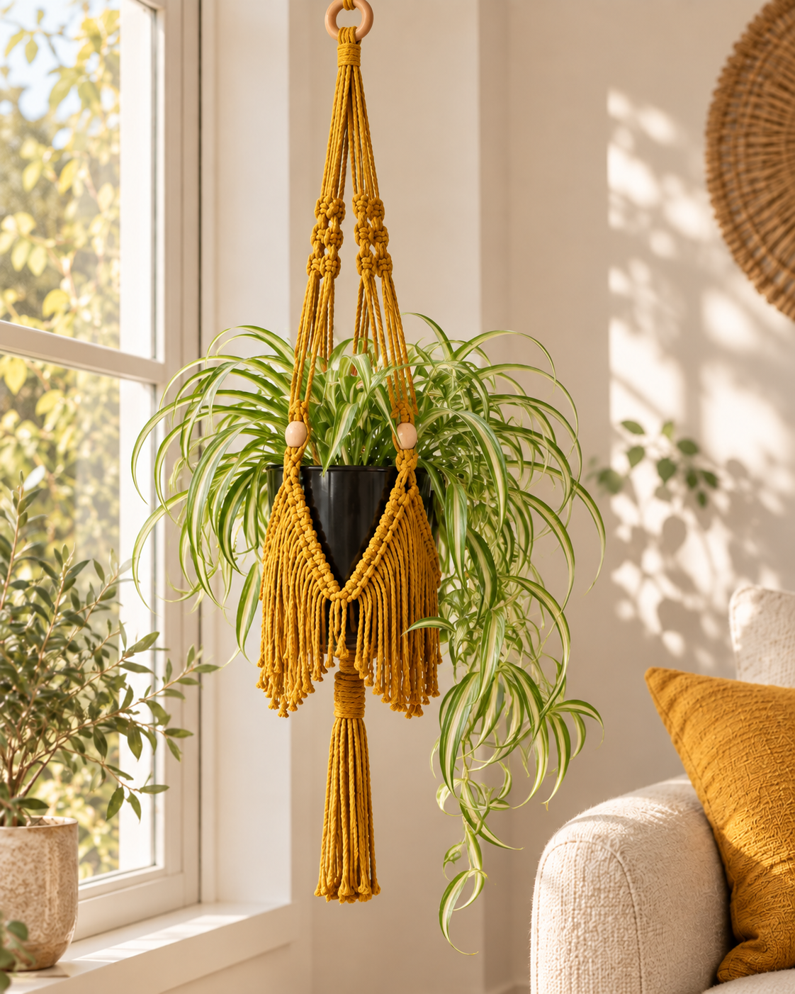 DIY Macramé Pakket Plantenhanger Fringe | Boho Wanddecoratie