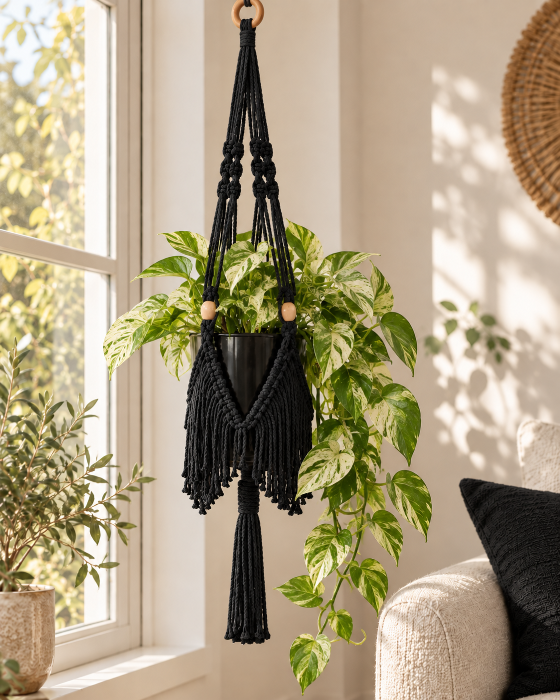 DIY Macramé Pakket Plantenhanger Fringe | Boho Wanddecoratie