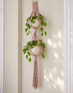 Macrame Pakket Plantenhanger  - 2 potten